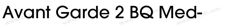 Avant Garde 2 BQ Med字体转换